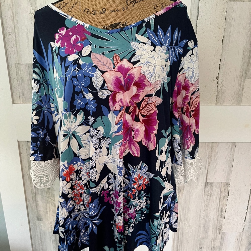 BLOUSE STEM & VINE 2X